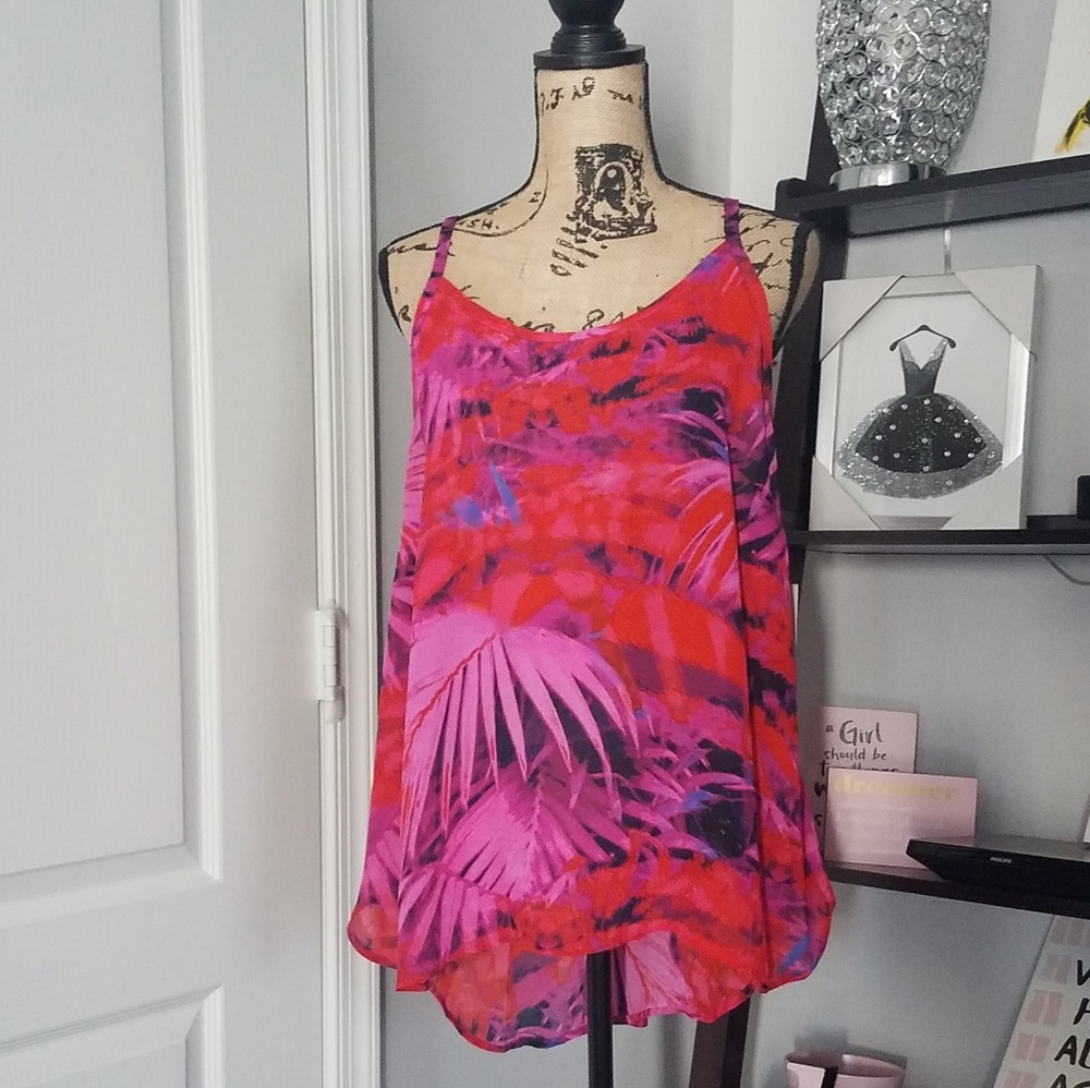 Spaghetti Strap Flowy Tank- plus size
